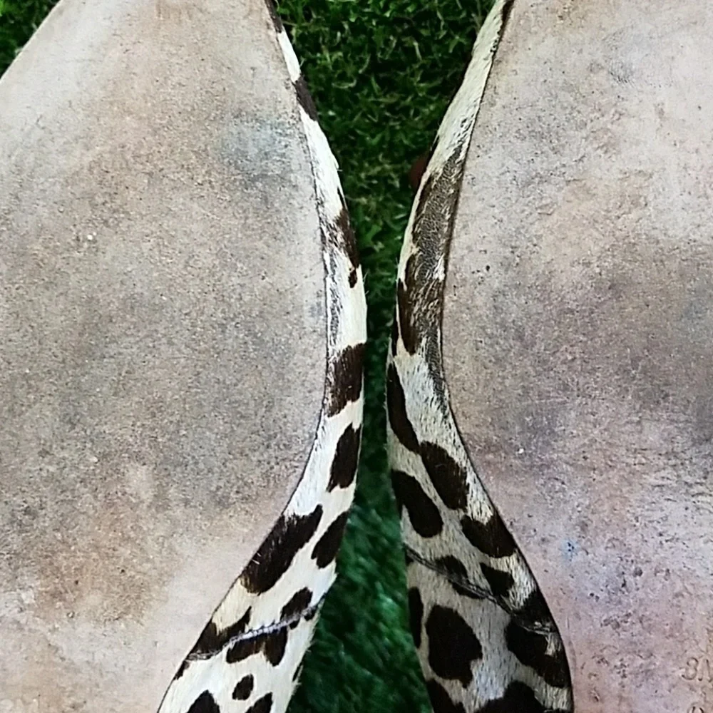 Kate Spade Calf Fur Emma Bow Flats